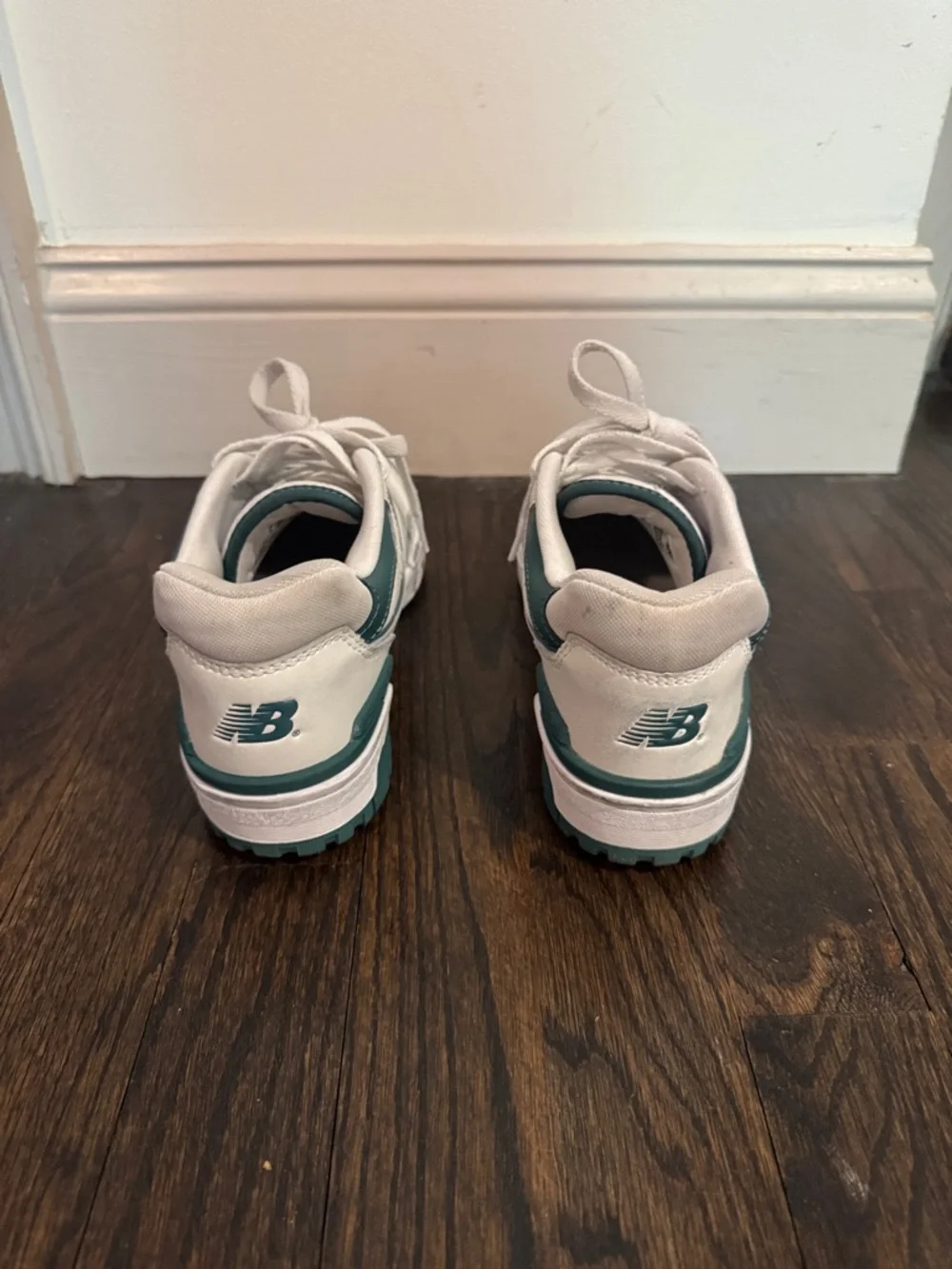 New Balance 550 White/team forest green - Picture 7 of 8